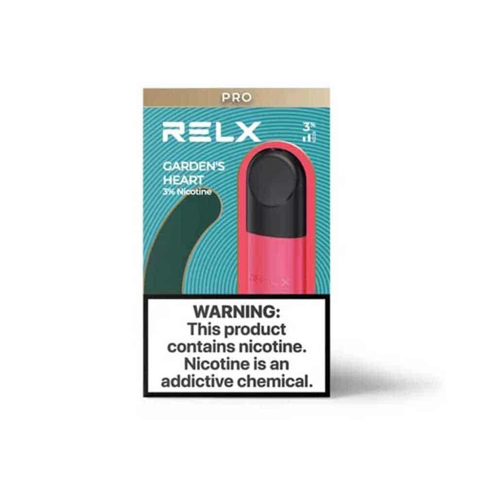 RELX Pod Pro  Garden's Heart (Strawberry ICE)  3% Nicotine - The Vape  Store