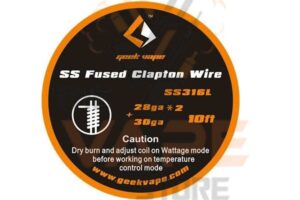 Geekvape Fused Clapton SS316 (28GA*2 + 30GA) Wire 10ft