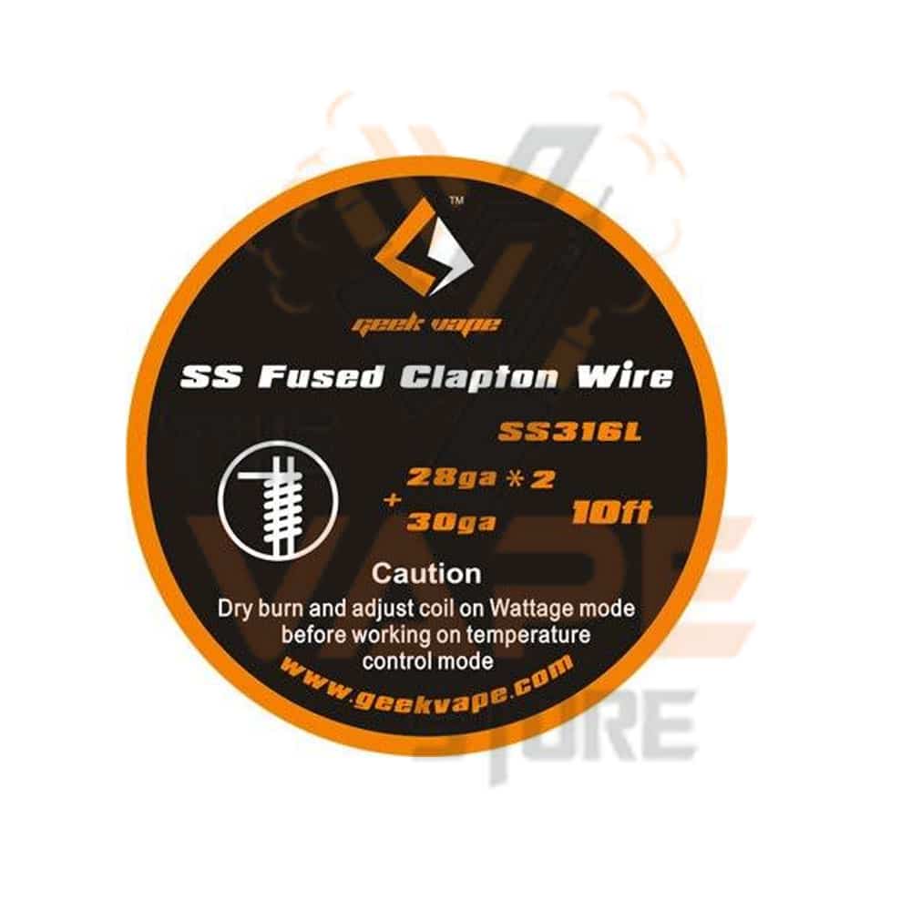 Geekvape Fused Clapton SS316 (28GA*2 + 30GA) Wire 10ft