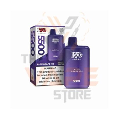 aloe grape ice - IVG BAR DISPOSABLE VAPE 50MG 5500PUFF IN PAKISTAN