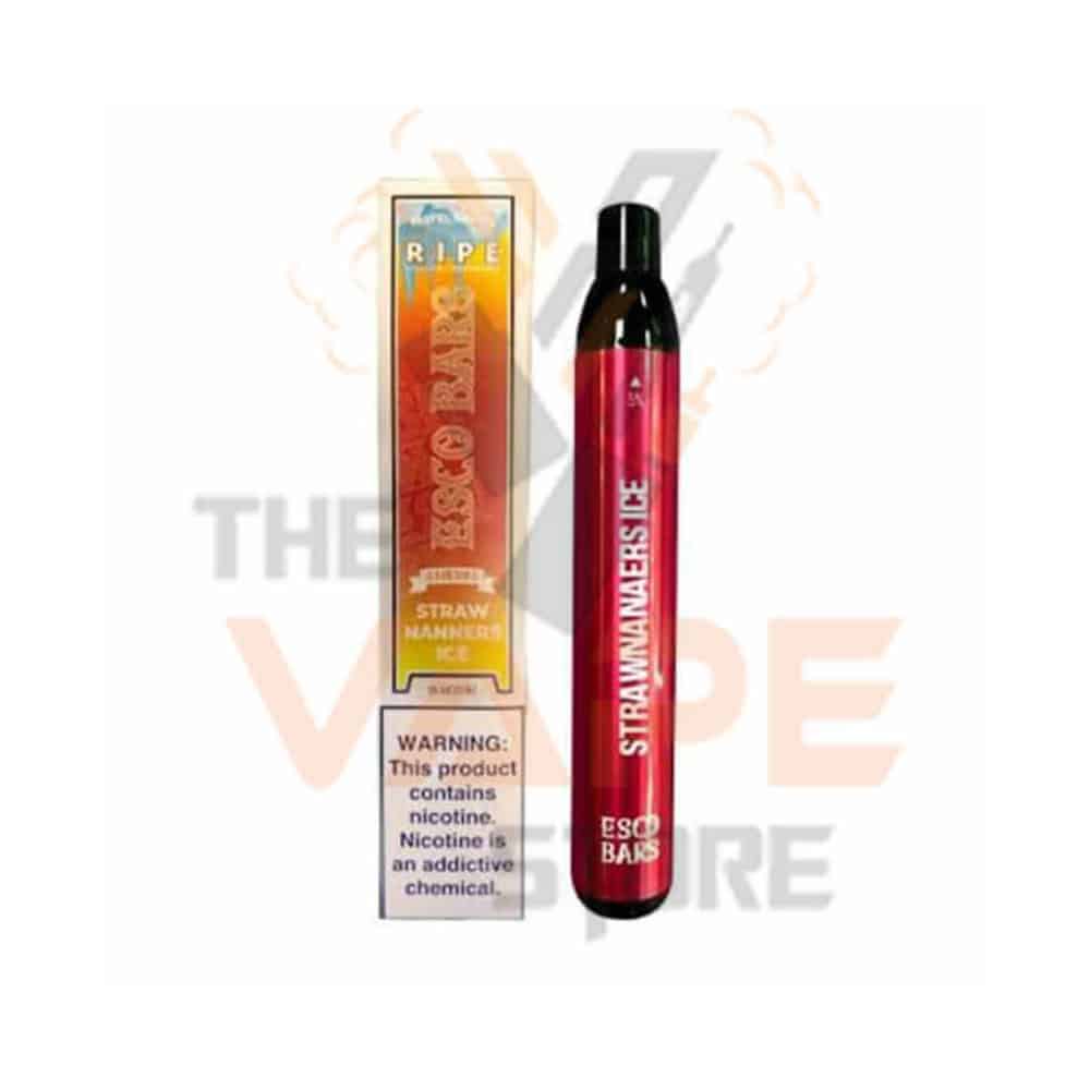 Strawnanners Ice - Esco bars Disposables 2500 Puffs – 5%