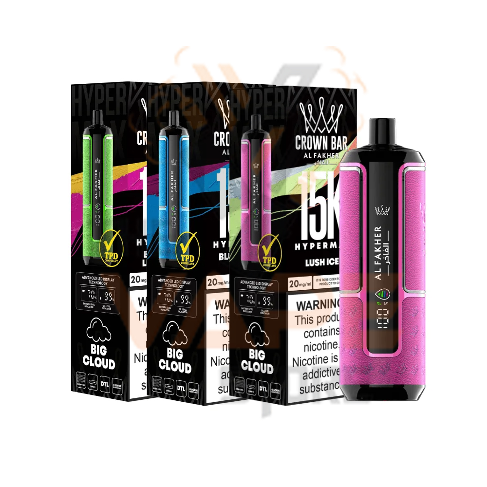 Al Fakher Crown Bar Hypermax 15K Disposable Vape