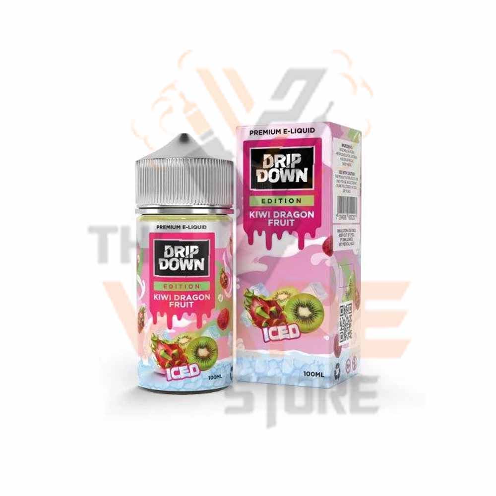 DRIP DOWN EDITION KIWI DRAGON FRUIT ICE FREE BASE 100ML