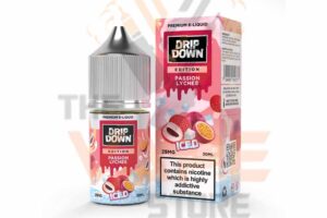 DRIP DOWN EDITION NIC SALT – PASSION LYCHEE ICE – 30ML