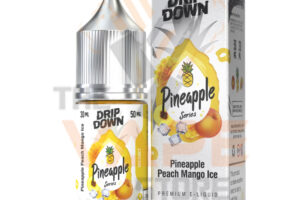 DRIP DOWN Pineapple Peach Mango Ice 30ml – A tropical blizzard of bold, juicy flavors!